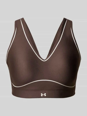 Biustonosz sportowy z paski w kontrastowym kolorze Under Armour