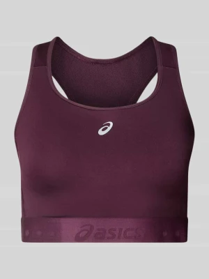 Biustonosz sportowy z tyłem o kroju bokserki model 'ROAD COMPRESSION' Asics Bordowy