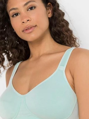 Biustonosz t-shirt bez fiszbinów, z bawełny (2 szt.) bonprix