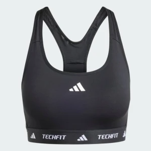 Biustonosz Techfit Medium-Support Adidas czarny