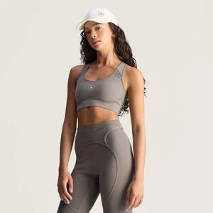 Biustonosz treningowy adidas by Stella McCartney Truepurpose ze średnim wsparciem Charcoal