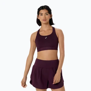 Biustonosz treningowy ASICS Road Compression dark aubergine Fioletowy