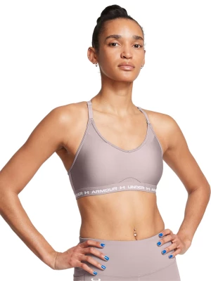 Biustonosz treningowy damski Under Armour UA Crossback Low Bra - szary