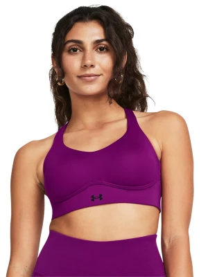 Biustonosz treningowy damski Under Armour UA Vanish Elite Mid Bra - fioletowy