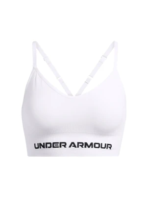 Biustonosz treningowy damski Under Armour Vanish Seamless Low Bra - biały