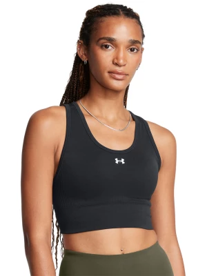 Biustonosz treningowy damski Under Armour Vanish Seamless Mid Bra - czarny