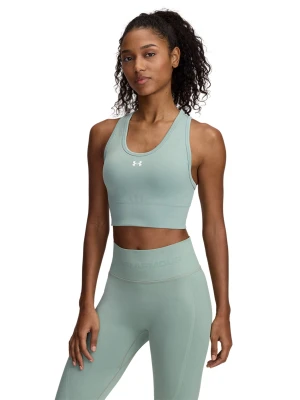 Biustonosz treningowy damski Under Armour Vanish Seamless Mid Bra - żółty