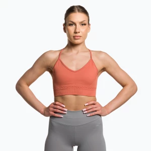 Biustonosz treningowy Gymshark Studio Sports earth orange