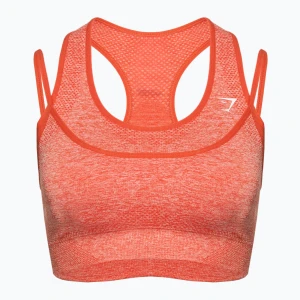 Biustonosz treningowy Gymshark Vital Rise Sports red/marl