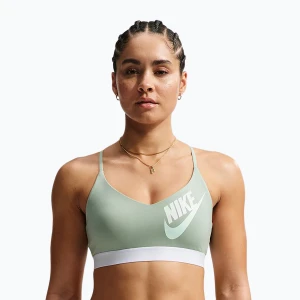 Biustonosz treningowy Nike Indy Light Support steam/white/barely green