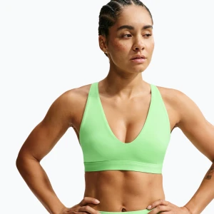 Biustonosz treningowy Nike Indy Strappy illusion green / black