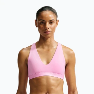 Biustonosz treningowy Nike Indy Strappy pink rise / black