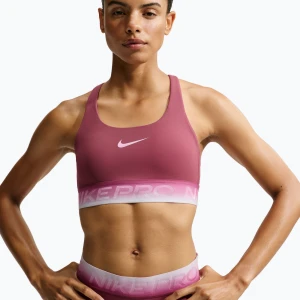 Biustonosz treningowy Nike Pro pink smoke/pink smoke/pink rise