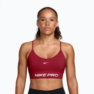Biustonosz treningowy Nike Pro Seamless tough red / white