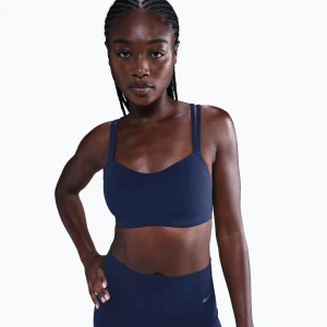Biustonosz treningowy Nike Zenvy Strappy midnight navy/white