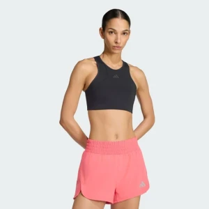 Biustonosz treningowy o średnim wsparciu Tech Intensity Adidas czarny