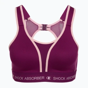 Biustonosz treningowy Shock Absorber Ultimate Run Bra Padded deep purple Fioletowy