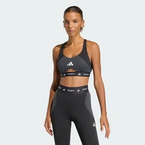 Biustonosz treningowy TECHFIT Color Block zapewniający średnie wsparcie Adidas