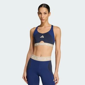 Biustonosz treningowy TECHFIT Color Block zapewniający średnie wsparcie Adidas