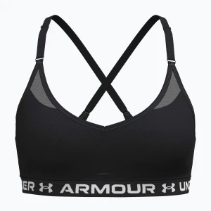 Biustonosz treningowy Under Armour Crossback Low ultimate black / white