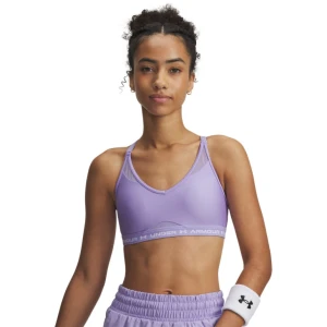 Biustonosz treningowy Under Armour UA Crossback Low Bra - fioletowy