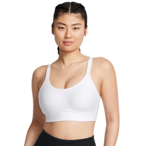 Biustonosz treningowy Under Armour UA Infinity Mid 2.0 Bra - biały