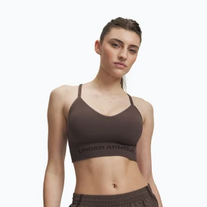 Biustonosz treningowy Under Armour Vanish Seamless Low peppercorn / kona brown