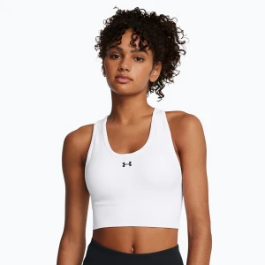 Biustonosz treningowy Under Armour Vanish Seamless Mid Branded white/black