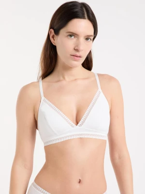 Biustonosz trójkątny bez fiszbin, wyjmowane wkładki z organicznej bawełny Etam