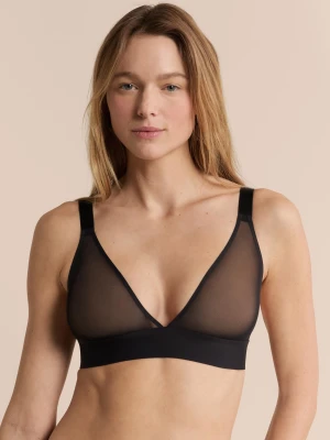 Biustonosz trójkątny bez fiszbinów z siateczki Etam