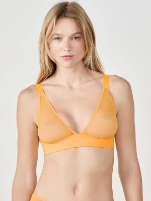 Biustonosz trójkątny bez fiszbinów z tiulu Etam