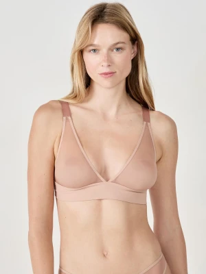 Biustonosz trójkątny bez fiszbinów z tiulu Etam