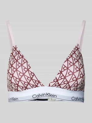 Biustonosz trójkątny z elastycznym paskiem z logo Calvin Klein Underwear