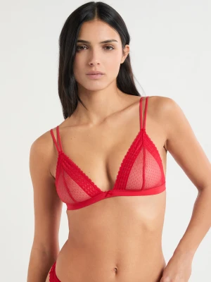 Biustonosz trójkątny z koronki Etam