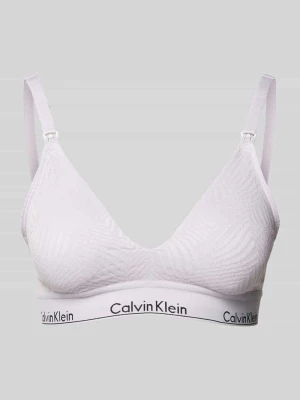 Biustonosz trójkątny z obszyciem koronką model ‘MODERN LACE’ Calvin Klein Underwear