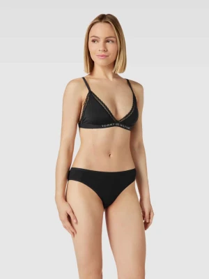 Biustonosz trójkątny z obszyciem koronką Tommy Hilfiger
