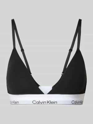 Biustonosz trójkątny z paskiem z logo i cienkimi ramiączkami Calvin Klein Underwear