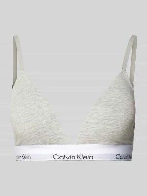 Biustonosz trójkątny z paskiem z logo i cienkimi ramiączkami Calvin Klein Underwear