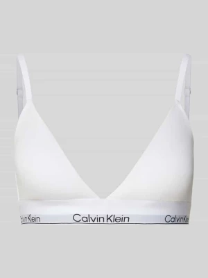 Biustonosz trójkątny z paskiem z logo i cienkimi ramiączkami Calvin Klein Underwear