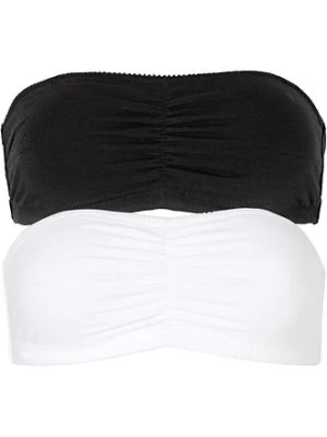 Biustonosz typu bandeau z bawełny organicznej (2 szt.) bonprix