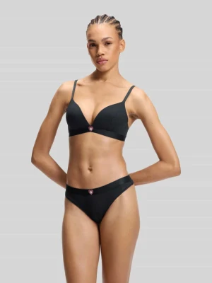 Biustonosz typu bralette z detal: z logo model „HUGO HEART TRIANGLE”
