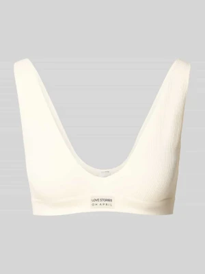 Biustonosz typu bralette z detalem z logo model ‘Josey’ OH APRIL