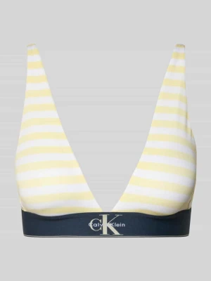 Biustonosz typu bralette z elastycznym pasem z logo Calvin Klein Underwear