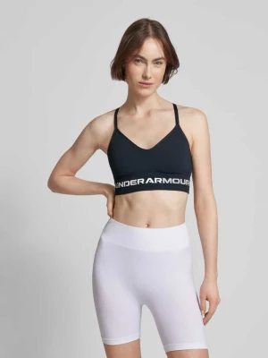 Biustonosz typu bralette z elastycznym pasem z logo Under Armour