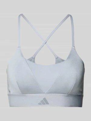 Biustonosz typu bralette z elastycznym paskiem z logo adidas Sportswear
