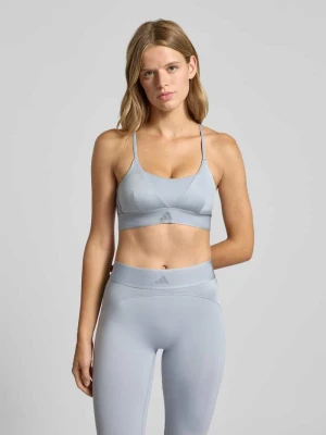 Biustonosz typu bralette z elastycznym paskiem z logo adidas Sportswear