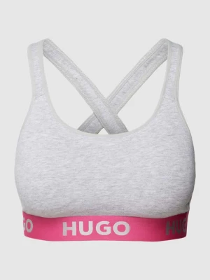 Biustonosz typu bralette z elastycznym paskiem z logo HUGO