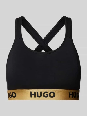 Biustonosz typu bralette z elastycznym paskiem z logo model ‘SPORTY’ HUGO