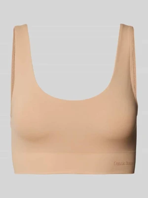 Biustonosz typu bralette z napisem z logo ORGANIC BASICS