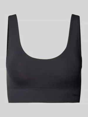 Biustonosz typu bralette z napisem z logo ORGANIC BASICS